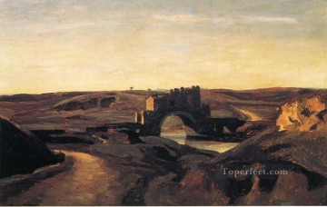 Ponte Nomentano plein air Romanticism Jean Baptiste Camille Corot Oil Paintings